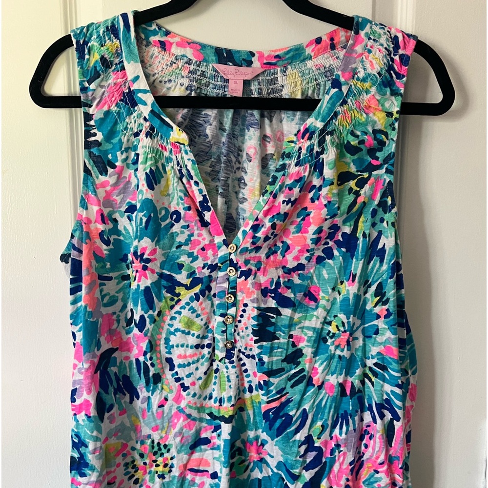 Lilly Pulitzer sleeveless top EUC XL